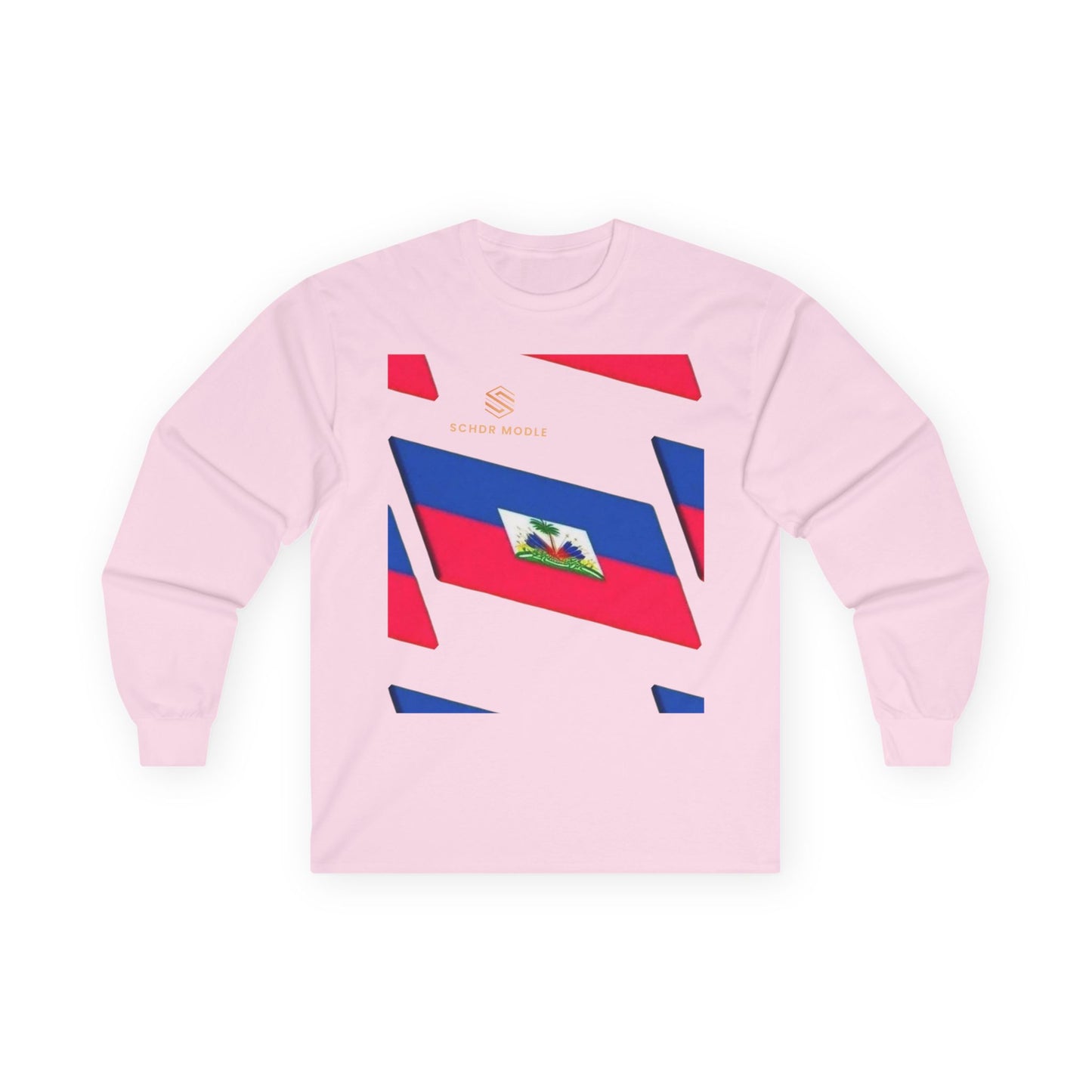 Haitian Flag Long Sleeve Tee - Celebrate Heritage and Culture