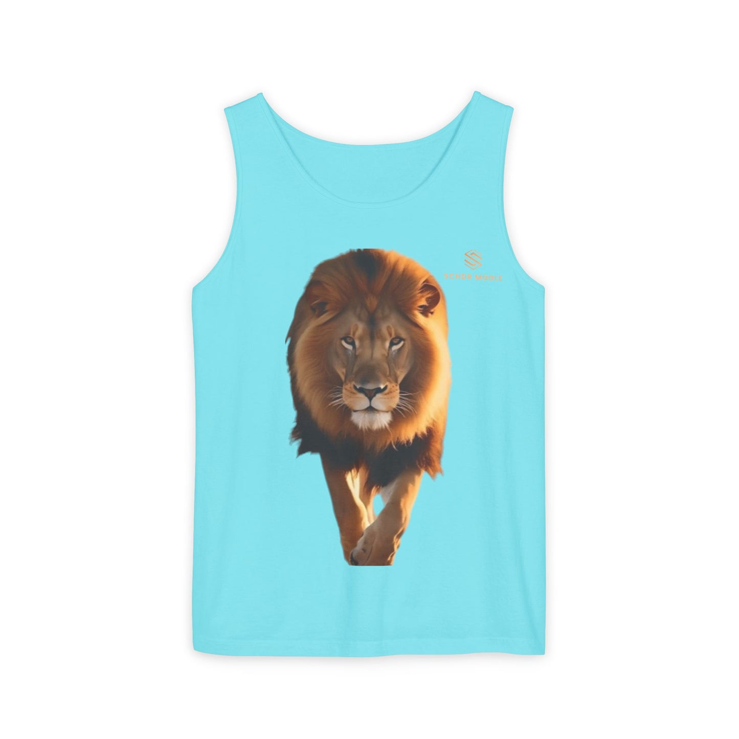 Majestic Lion Unisex Garment-Dyed Tank Top | Bold Wildlife Shirt for Summer Adventures