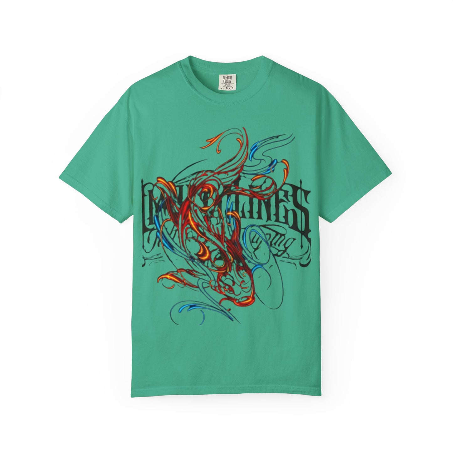 Artistic Swirl Unisex Garment-Dyed T-shirt | Casual Apparel, Streetwear, Gift for Art Lovers, Trendy Tees, Everyday Wear