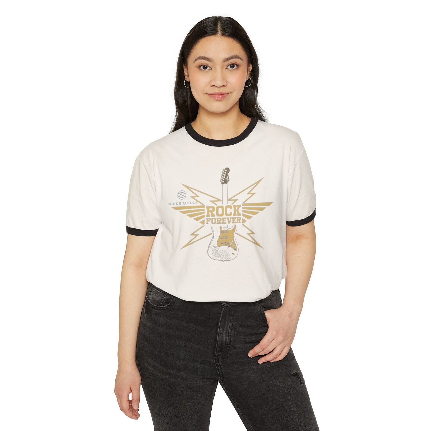 Rock Star Unisex Cotton Ringer T-Shirt, Music Lover Gift, Vintage Rock Tee, Band Shirt, Concert Wear