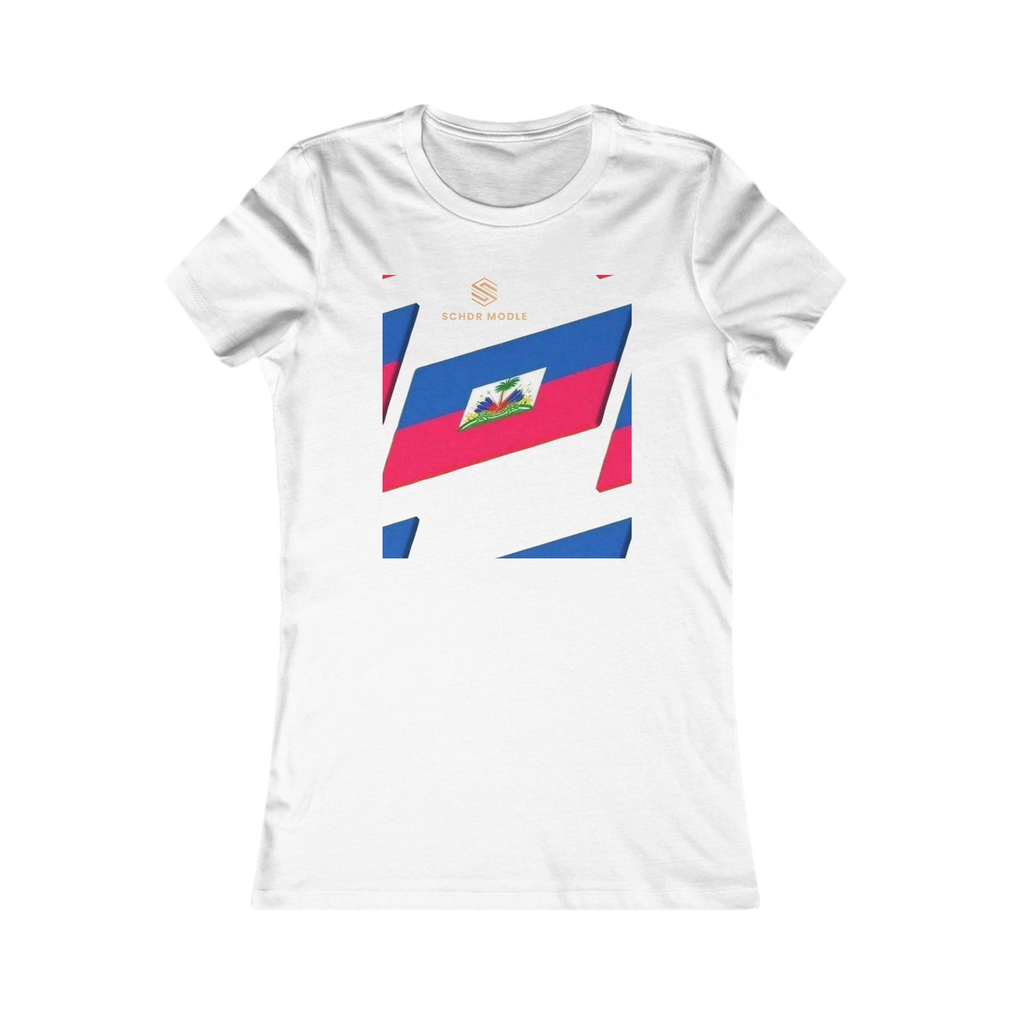 Women's Favorite Tee - Vibrant Haitian Flag Design | I Love You H
