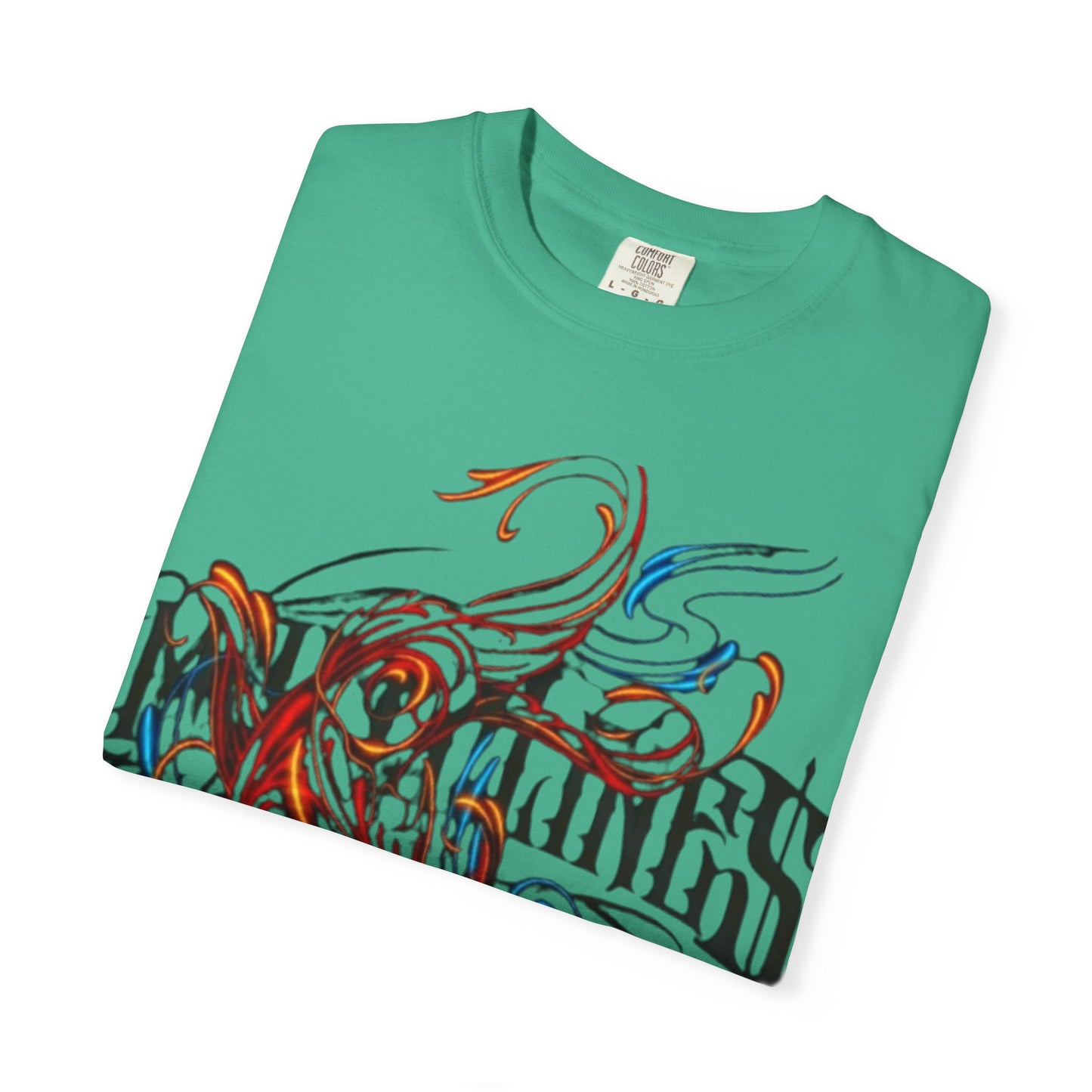 Artistic Swirl Unisex Garment-Dyed T-shirt | Casual Apparel, Streetwear, Gift for Art Lovers, Trendy Tees, Everyday Wear