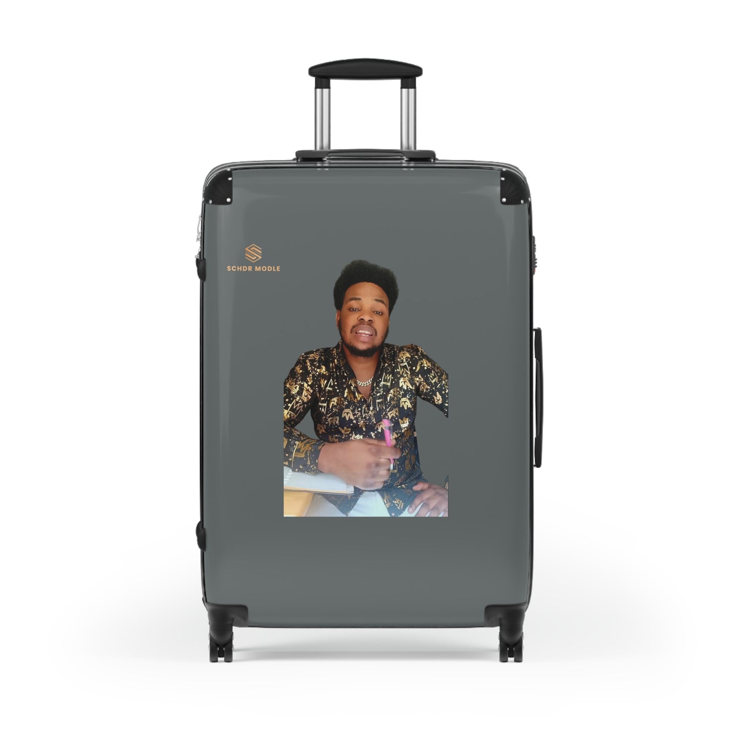 Personalized Family Travel Suitcase - Custom Design with Photo & Name