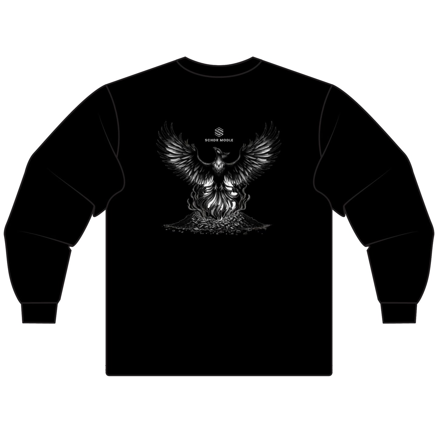 Fierce Phoenix Unisex Long Sleeve T-Shirt - Spiritual Gift, Graphic Tee for Halloween, Casual Fashion, Unique Birthday Gift, Magical Wear