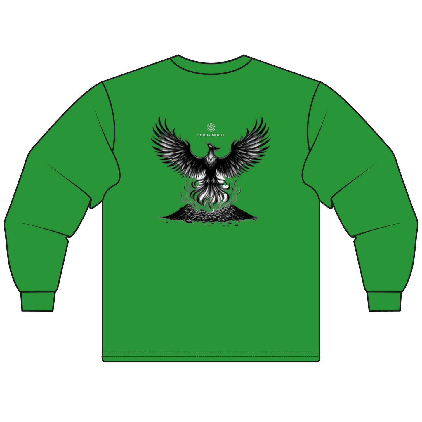 Fierce Phoenix Unisex Long Sleeve T-Shirt - Spiritual Gift, Graphic Tee for Halloween, Casual Fashion, Unique Birthday Gift, Magical Wear