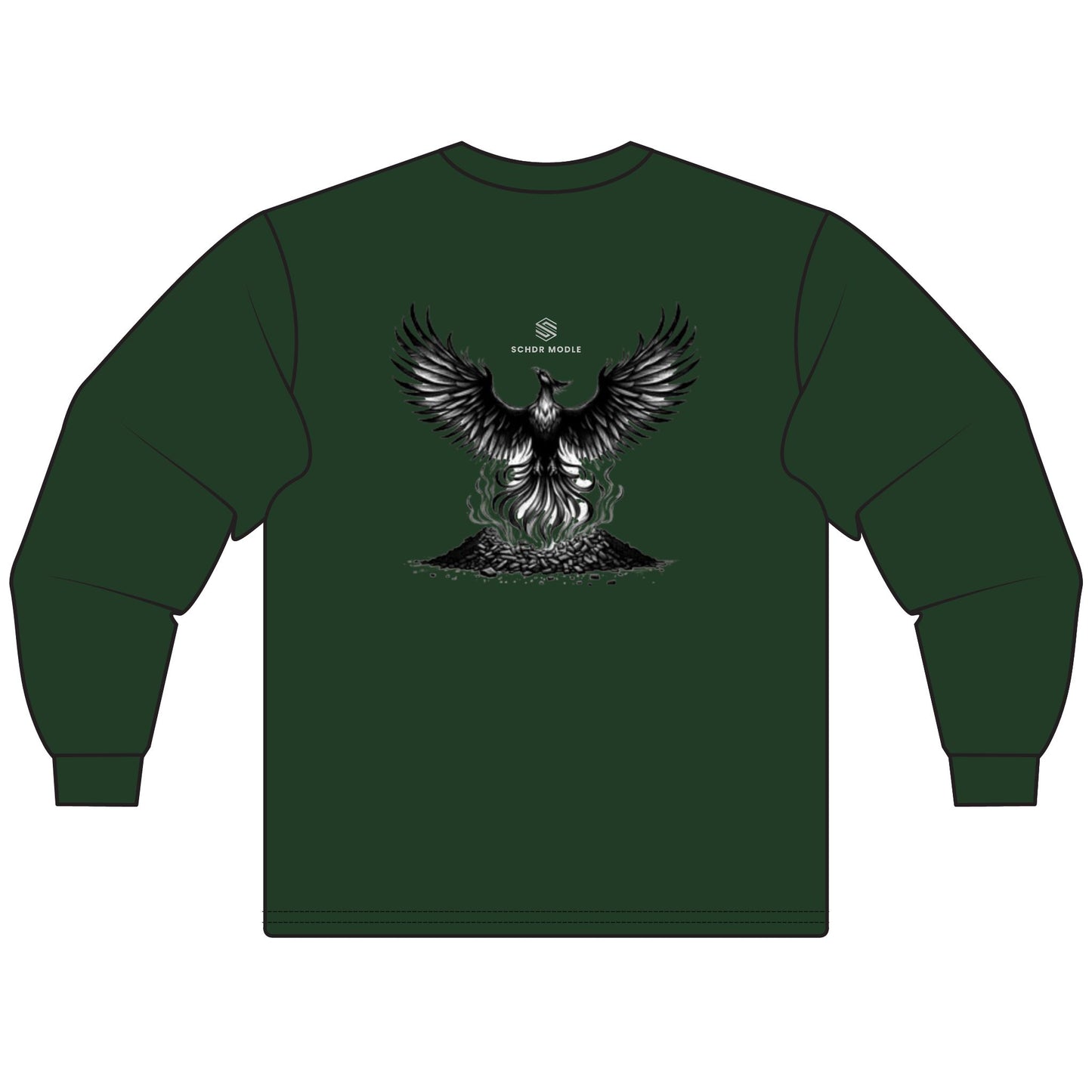 Fierce Phoenix Unisex Long Sleeve T-Shirt - Spiritual Gift, Graphic Tee for Halloween, Casual Fashion, Unique Birthday Gift, Magical Wear