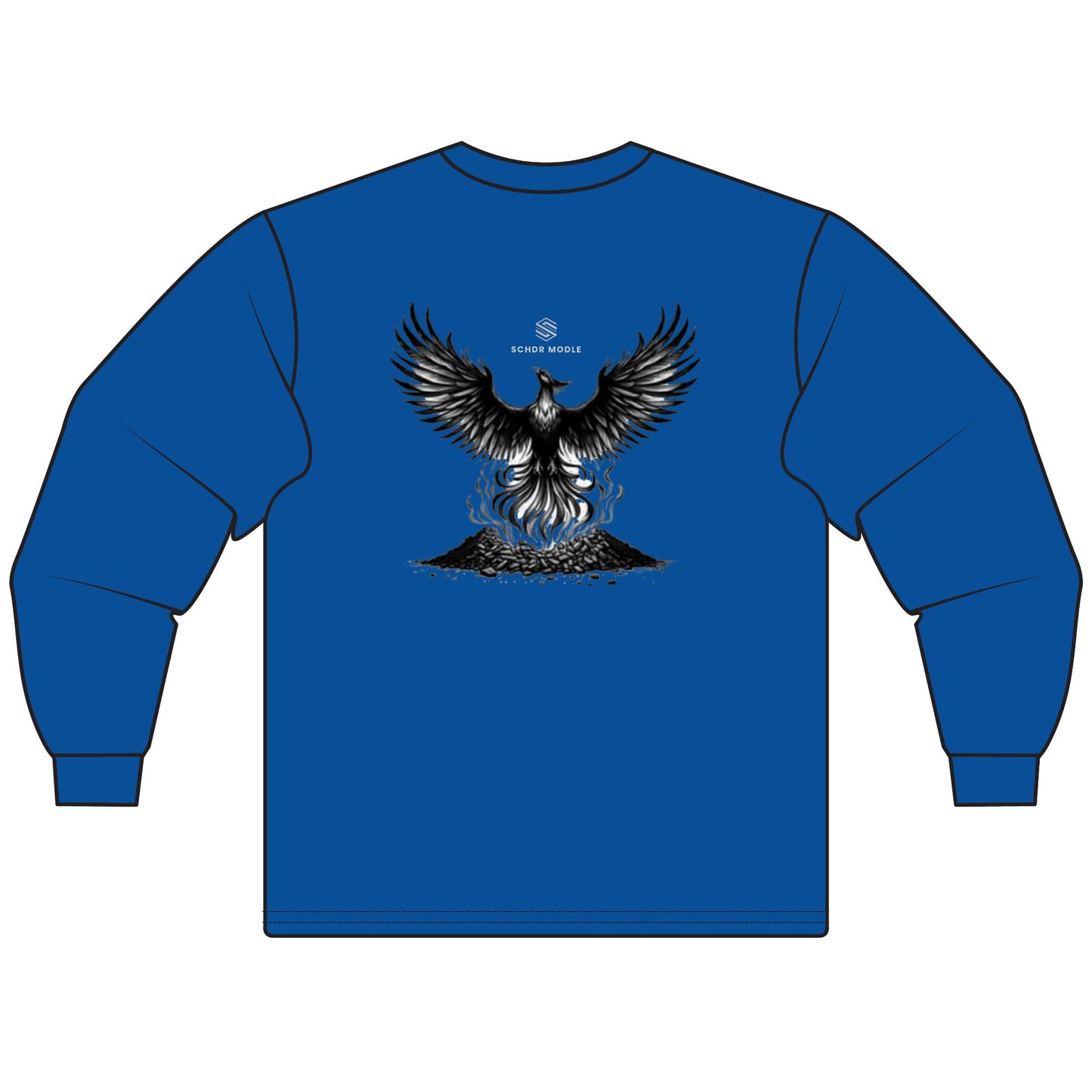 Fierce Phoenix Unisex Long Sleeve T-Shirt - Spiritual Gift, Graphic Tee for Halloween, Casual Fashion, Unique Birthday Gift, Magical Wear