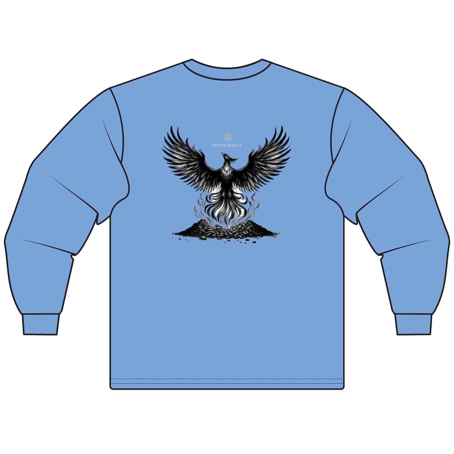 Fierce Phoenix Unisex Long Sleeve T-Shirt - Spiritual Gift, Graphic Tee for Halloween, Casual Fashion, Unique Birthday Gift, Magical Wear