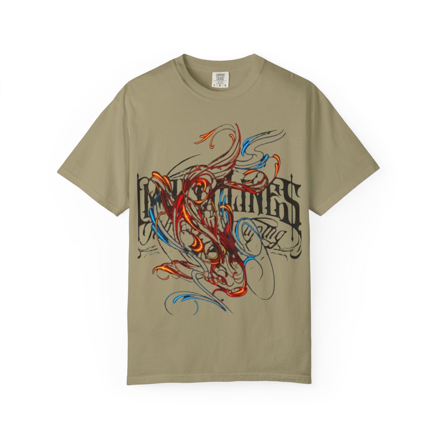 Artistic Swirl Unisex Garment-Dyed T-shirt | Casual Apparel, Streetwear, Gift for Art Lovers, Trendy Tees, Everyday Wear