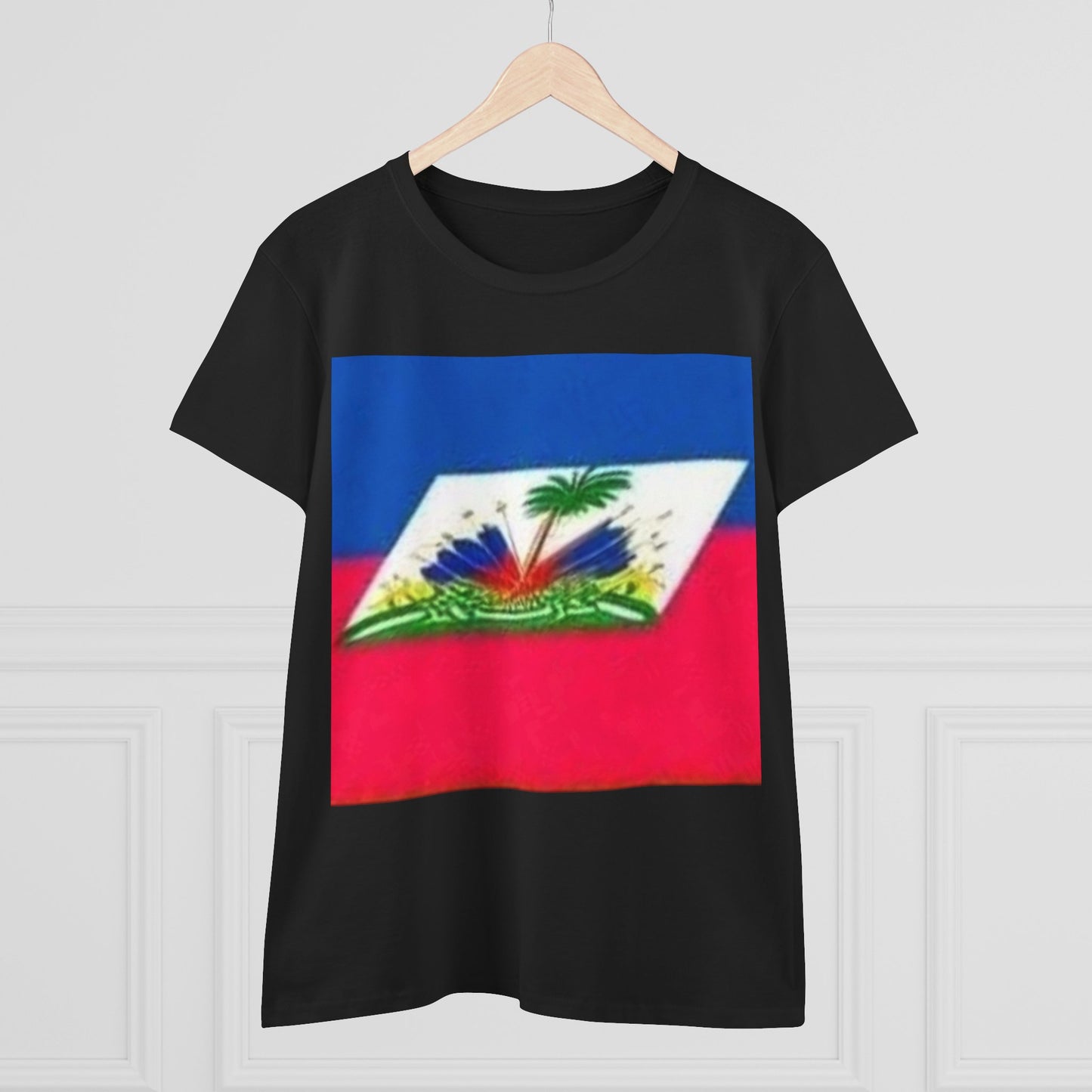 Haitian Flag Women's Cotton Tee - Celebrate Heritage and Culture