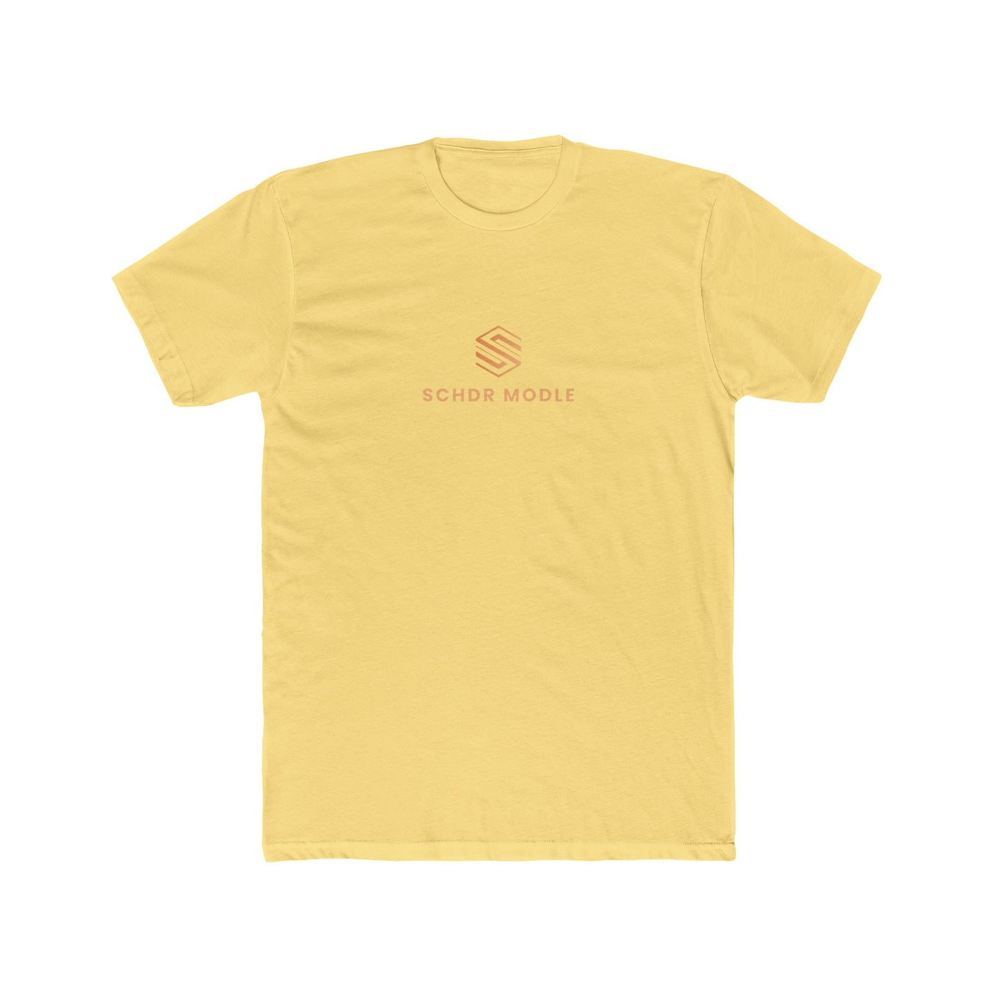 Minimalist Unisex Cotton Crew Tee - SCHDR MODLE Design