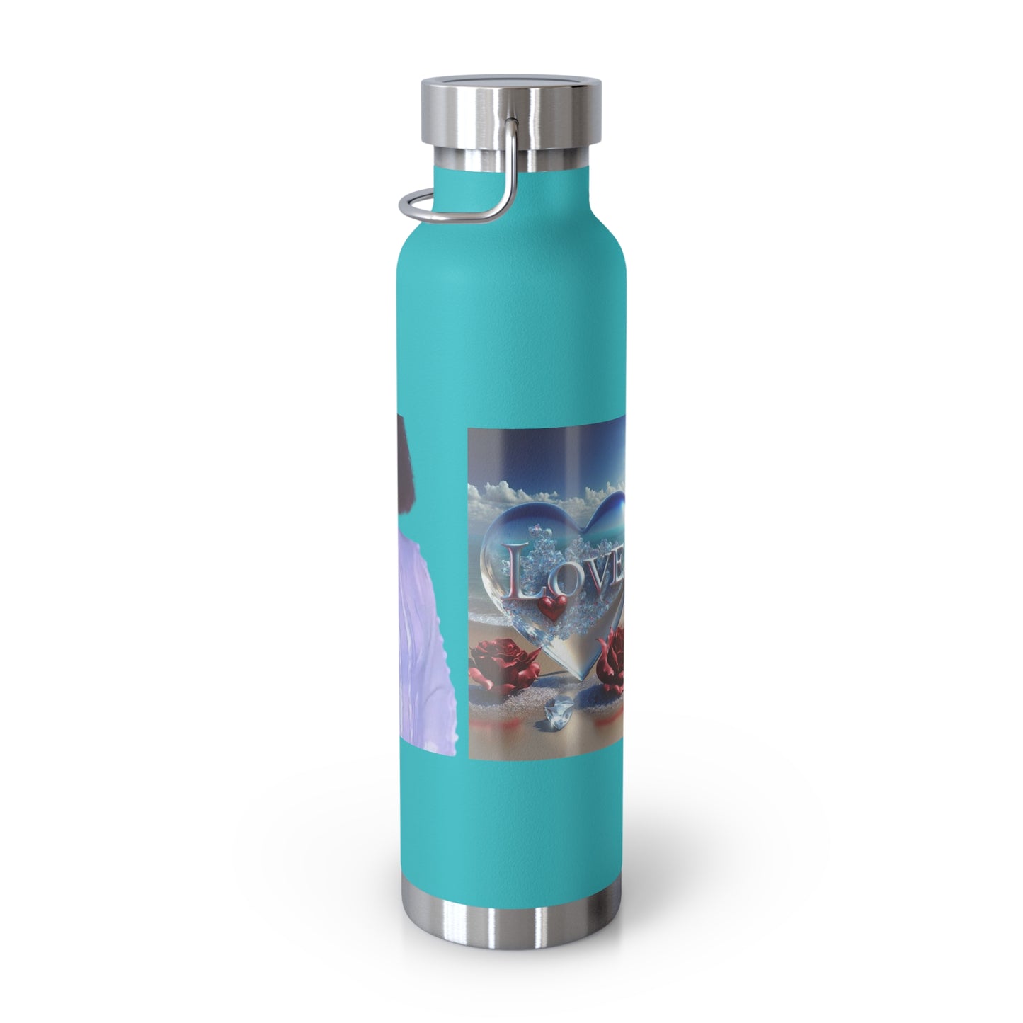 Motivational Copper Insulated Water Bottle - 22oz "Go Girl" Design