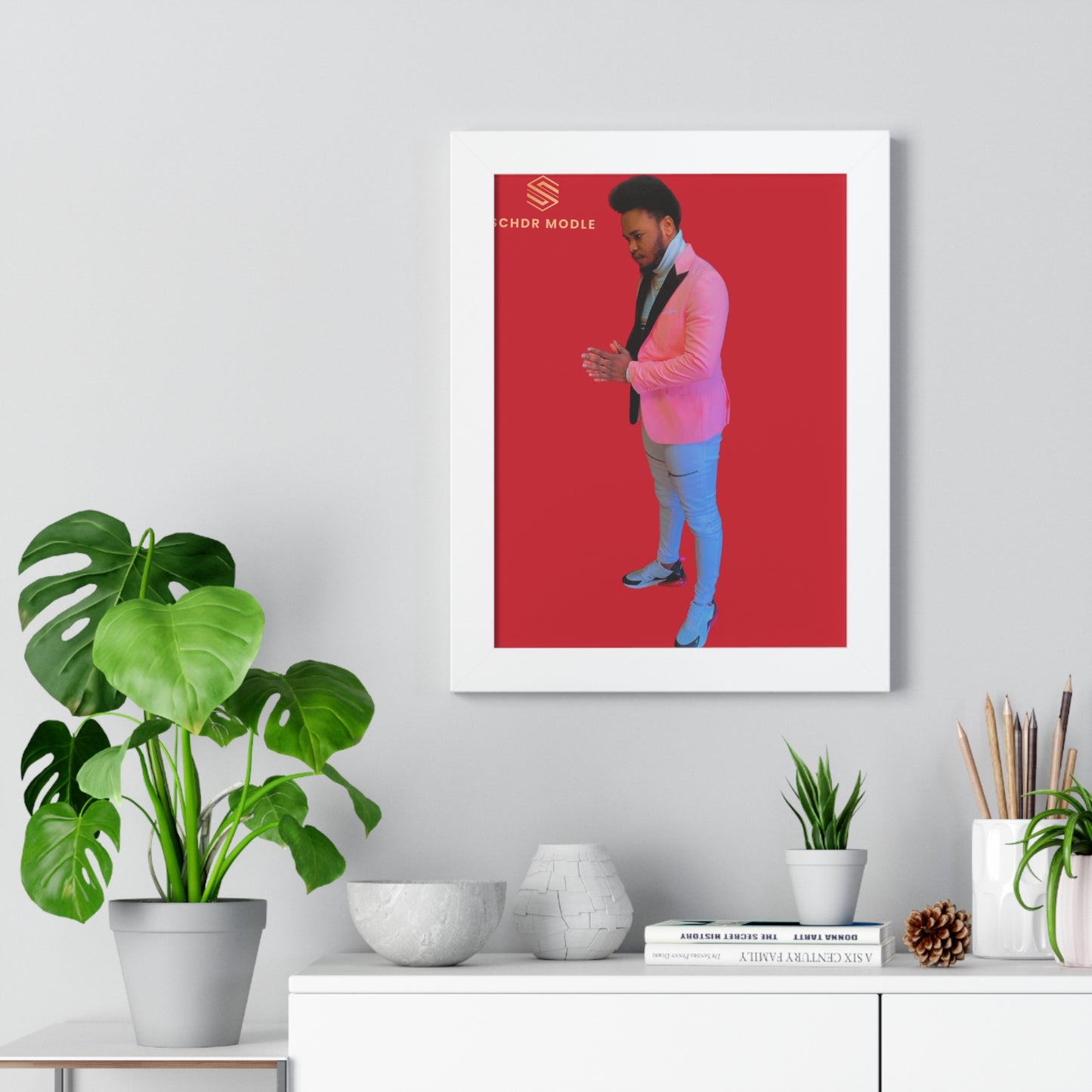 Stylish Love-themed Framed Poster - Perfect for Romantic Occasions