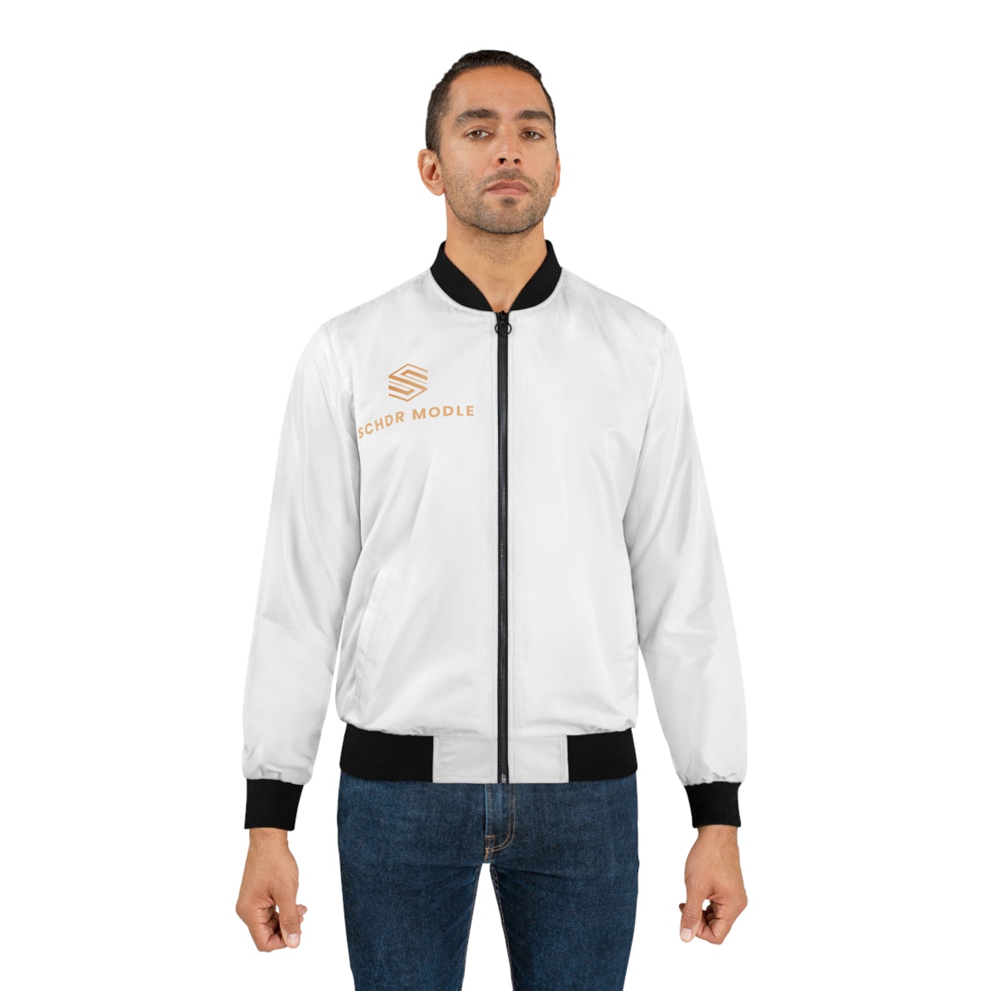 Stylish Men's Bomber Jacket with SCHDR MODE Logo - Perfect for Casual Outings