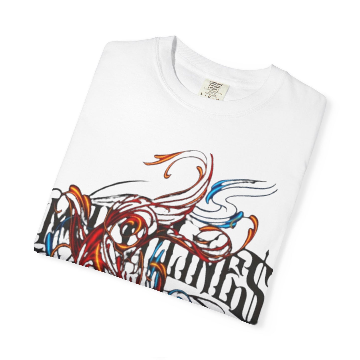 Artistic Swirl Unisex Garment-Dyed T-shirt | Casual Apparel, Streetwear, Gift for Art Lovers, Trendy Tees, Everyday Wear