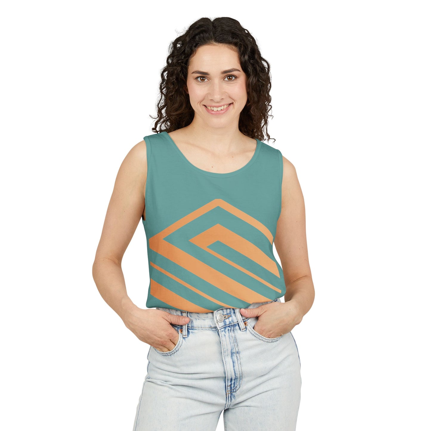 Majestic Lion Unisex Garment-Dyed Tank Top | Bold Wildlife Shirt for Summer Adventures