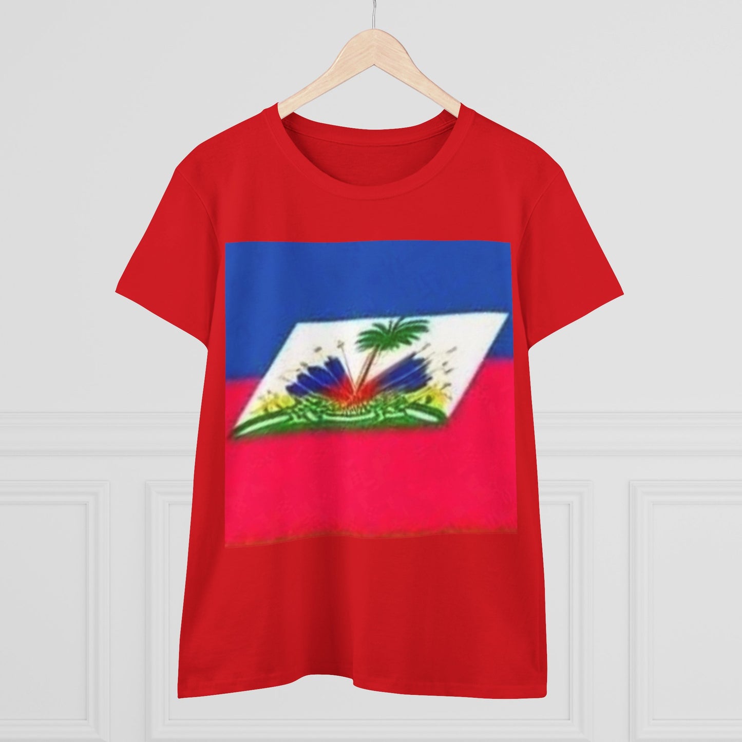 Haitian Flag Women's Cotton Tee - Celebrate Heritage and Culture