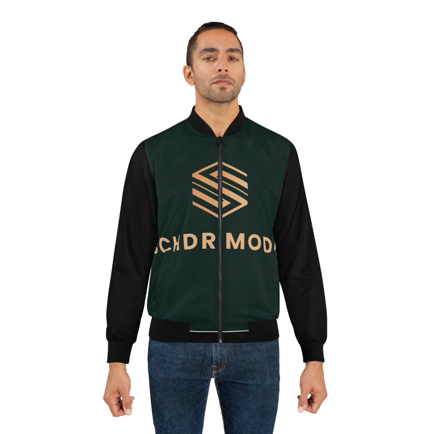 Stylish Men's Bomber Jacket with SCHDR MODEL Logo