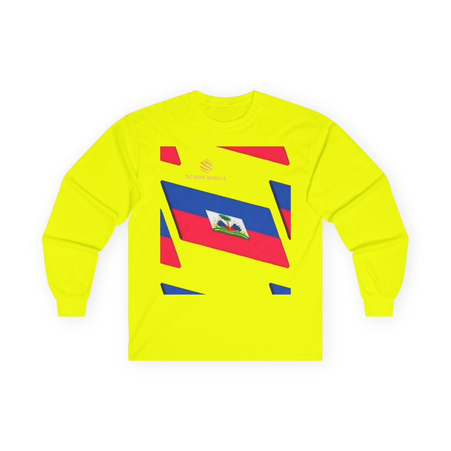 Haitian Flag Long Sleeve Tee - Celebrate Heritage and Culture
