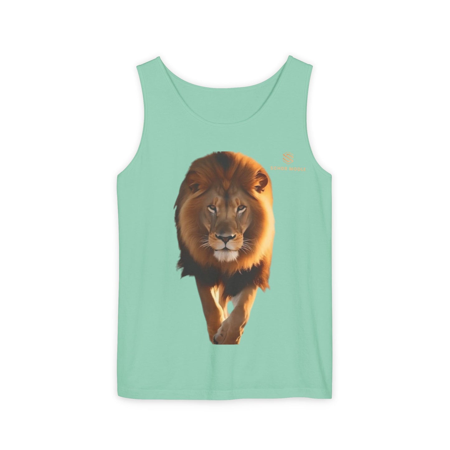 Majestic Lion Unisex Garment-Dyed Tank Top | Bold Wildlife Shirt for Summer Adventures