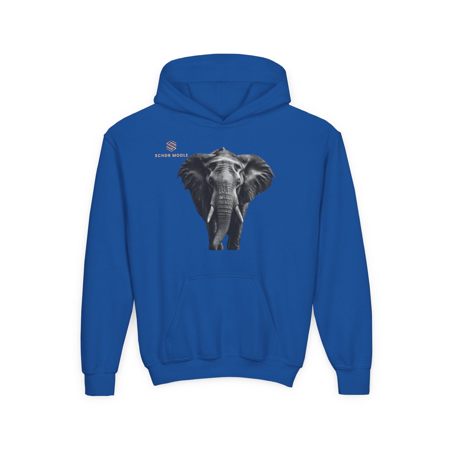 Youth Elephant Graphic Hoodie - Stylish & Comfortable Heavy Blend Sweatshirt