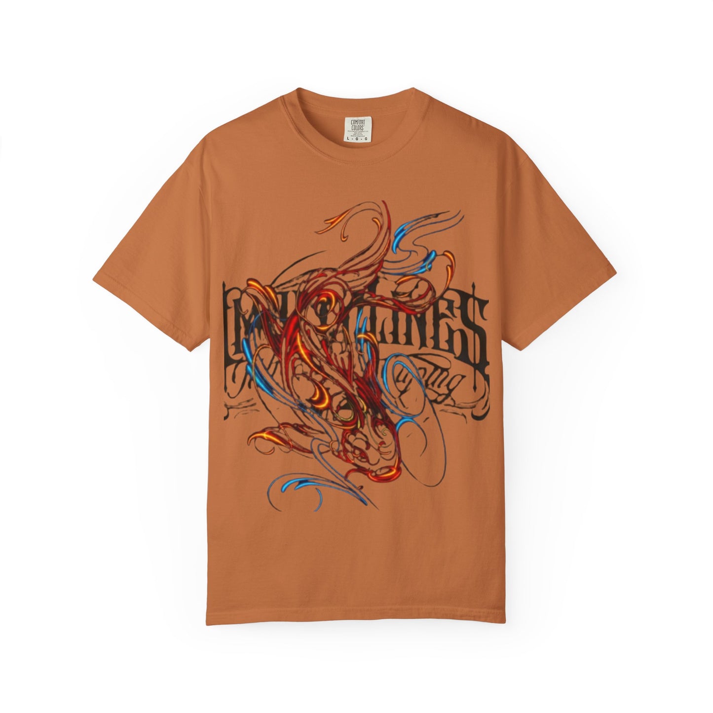 Artistic Swirl Unisex Garment-Dyed T-shirt | Casual Apparel, Streetwear, Gift for Art Lovers, Trendy Tees, Everyday Wear