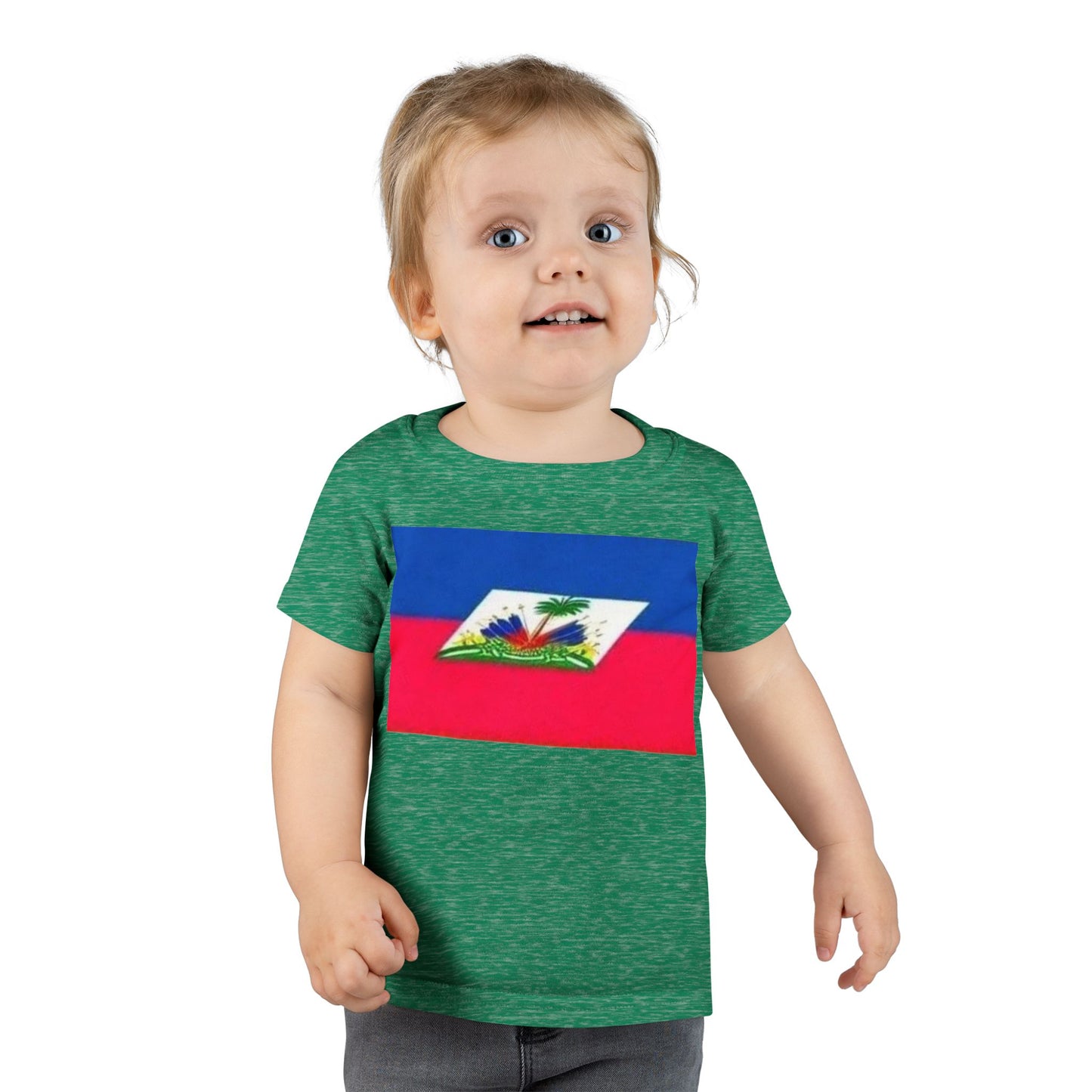 Toddler T-Shirt with Haitian Flag | Fun Kids Apparel for Celebrations