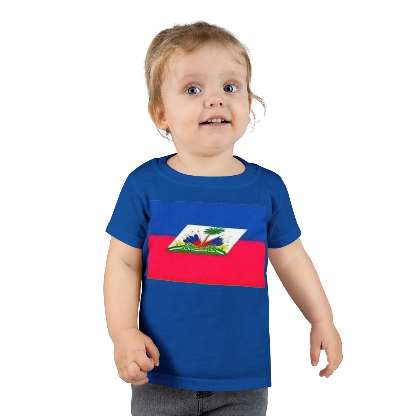 Toddler T-Shirt with Haitian Flag | Fun Kids Apparel for Celebrations