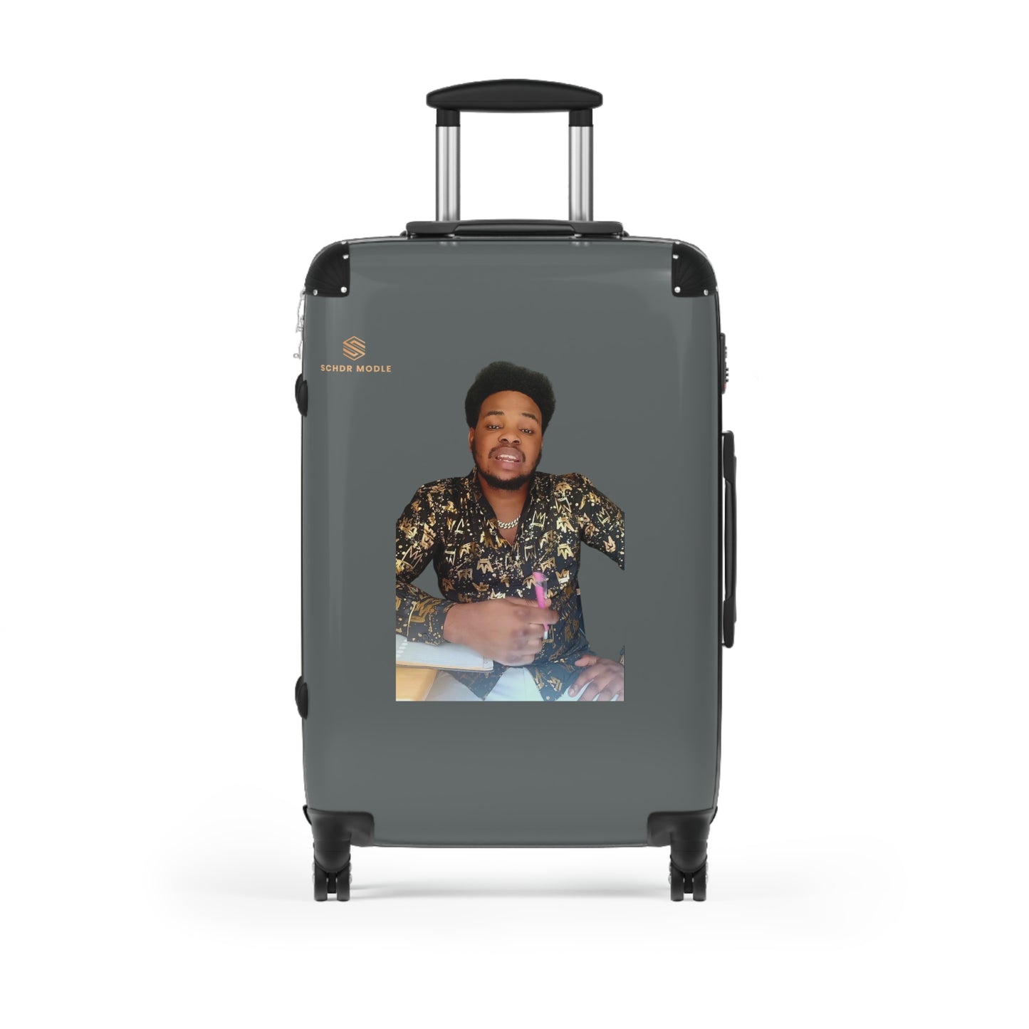 Personalized Family Travel Suitcase - Custom Design with Photo & Name