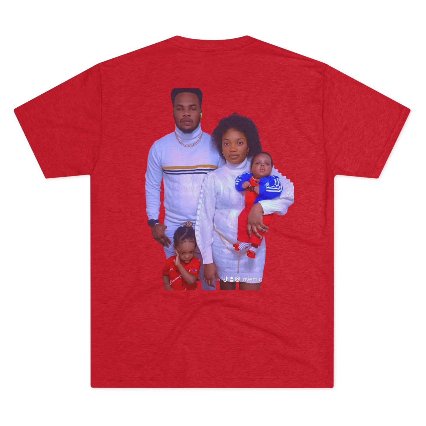 Family Love Tri-Blend Crew Tee - Unisex Vintage Style Shirt