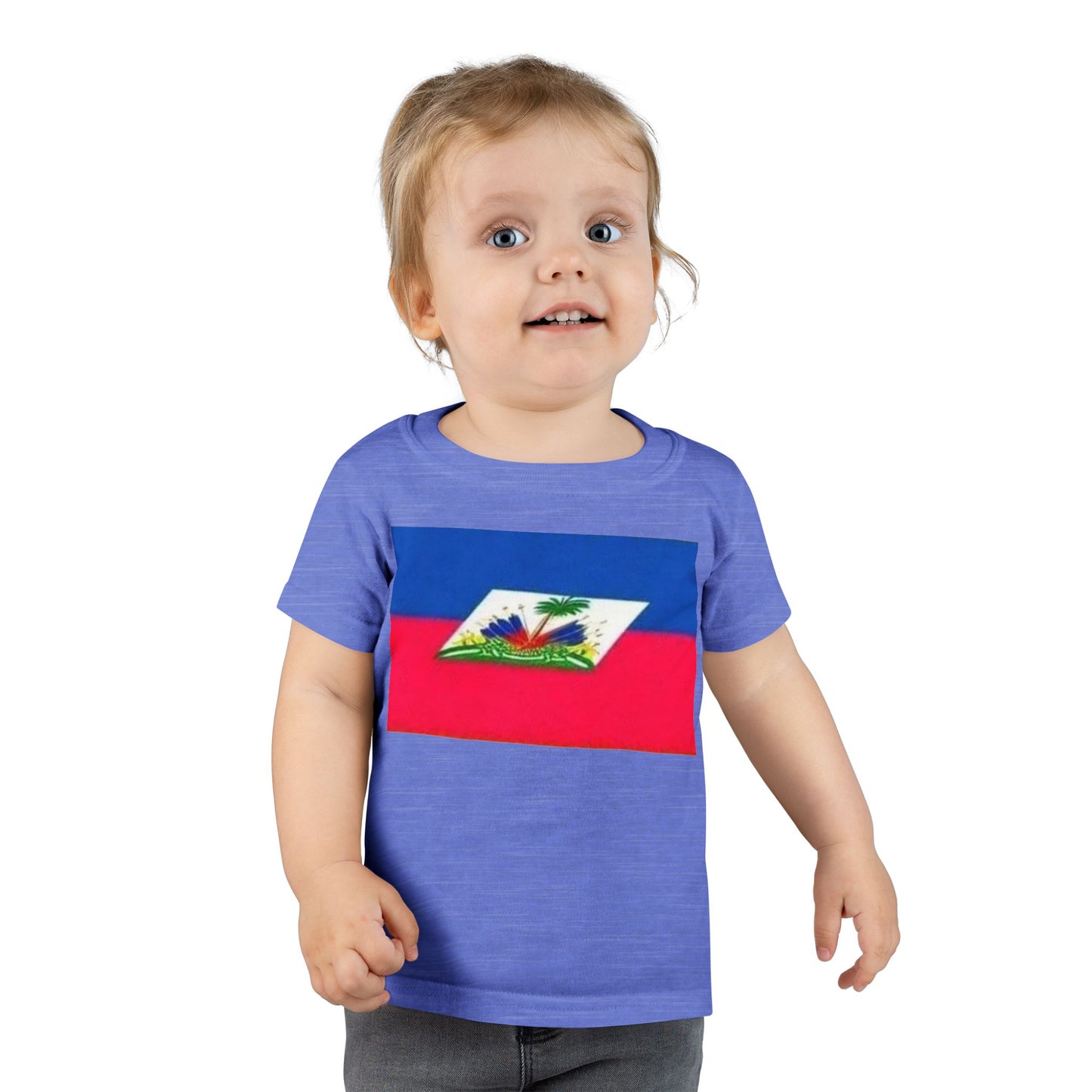 Toddler T-Shirt with Haitian Flag | Fun Kids Apparel for Celebrations