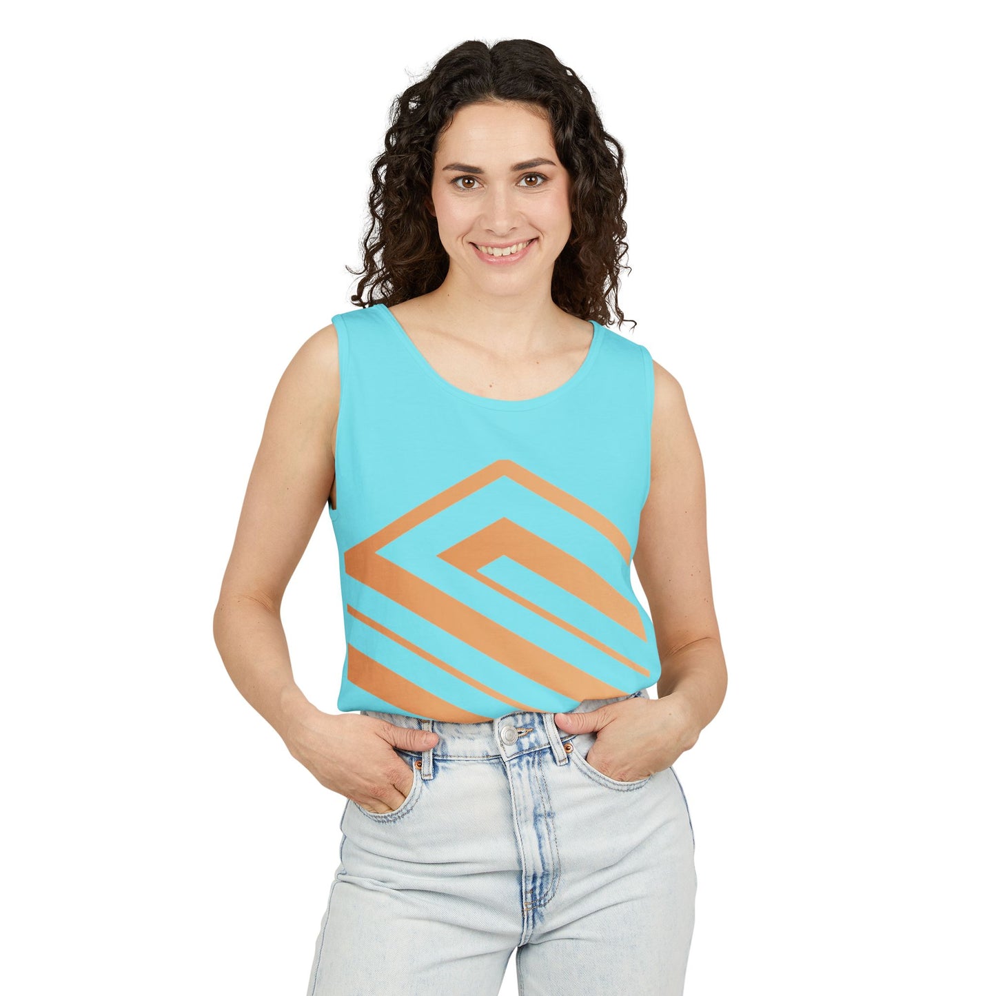 Majestic Lion Unisex Garment-Dyed Tank Top | Bold Wildlife Shirt for Summer Adventures