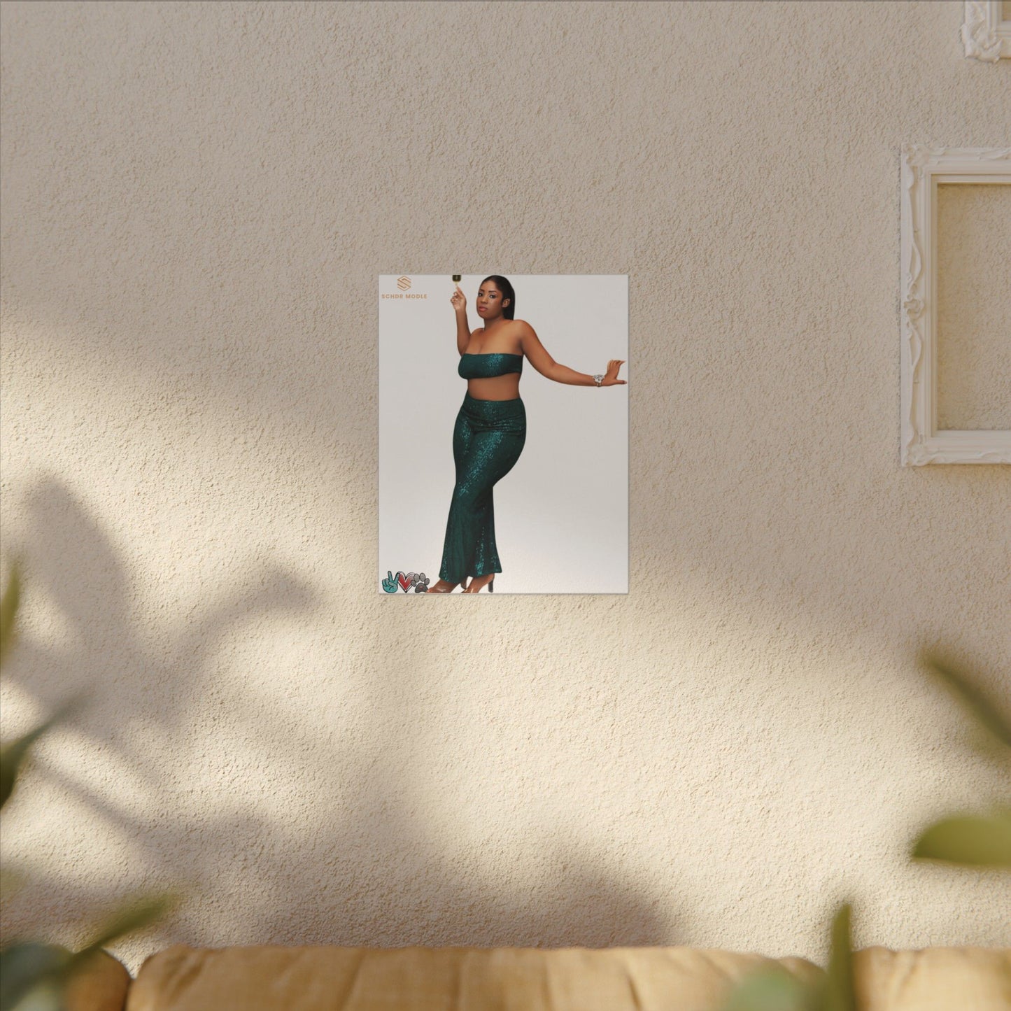 Stylish Matte Canvas Print, Elegant Wall Art, Home Decor, Living Room Artwork, Gift for Her, Celebration Decor