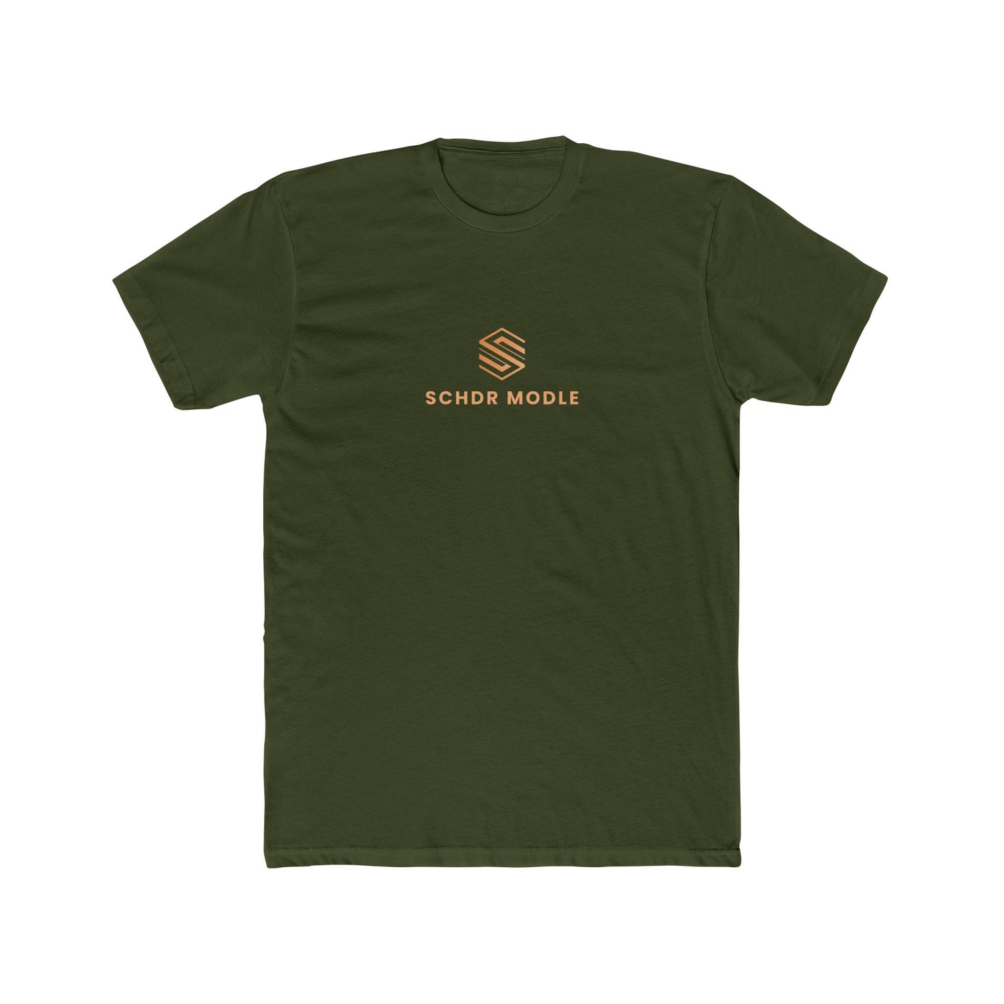 Minimalist Unisex Cotton Crew Tee - SCHDR MODLE Design
