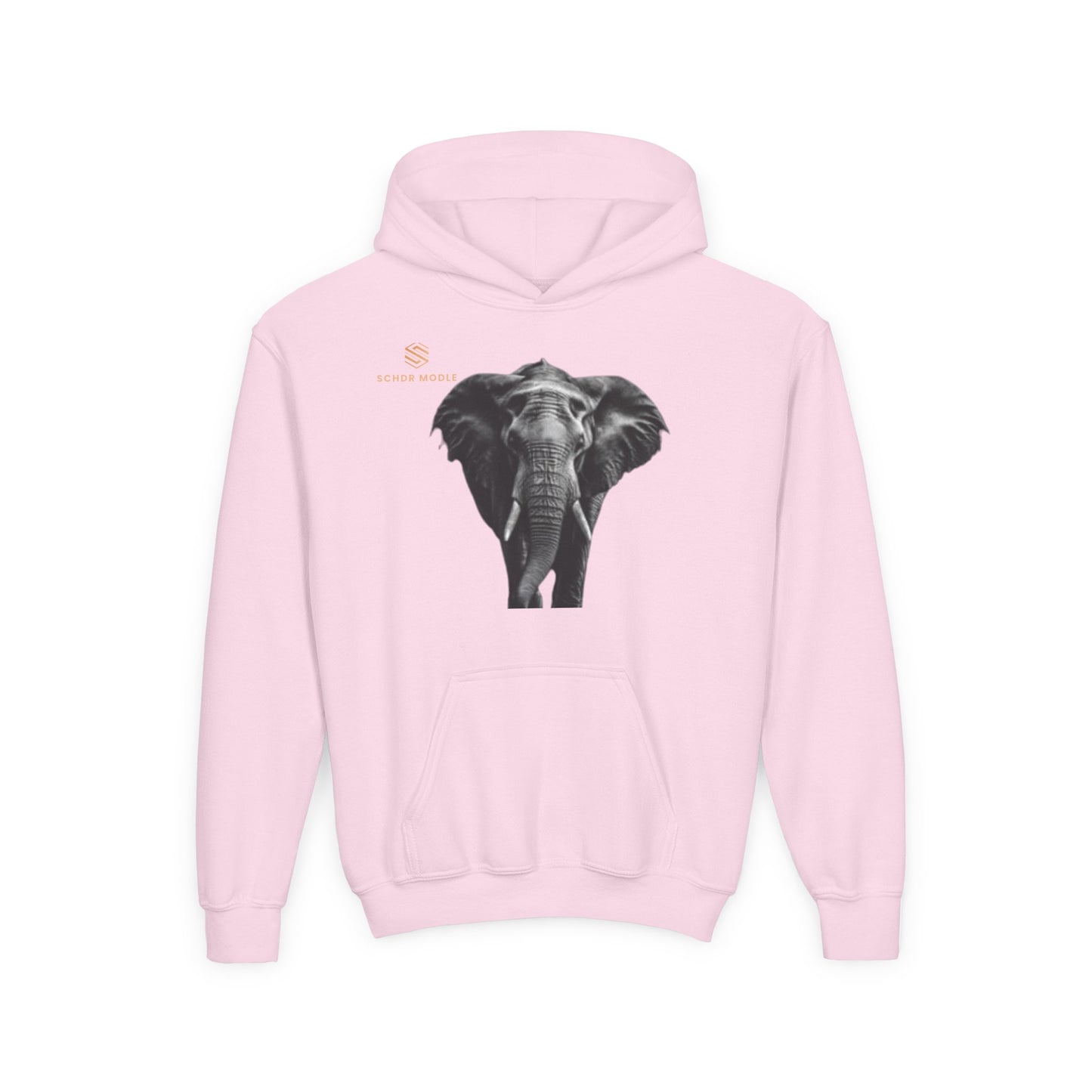 Youth Elephant Graphic Hoodie - Stylish & Comfortable Heavy Blend Sweatshirt