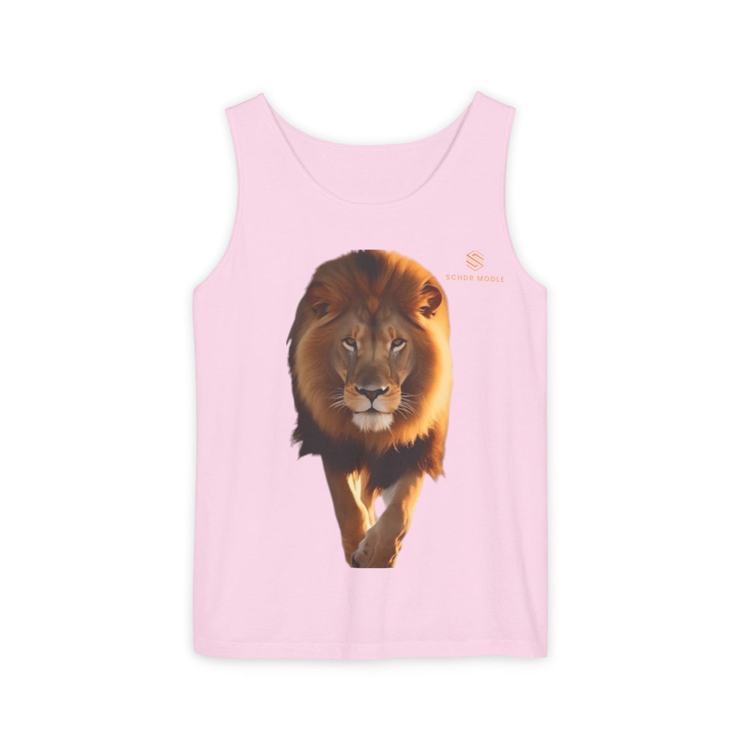 Majestic Lion Unisex Garment-Dyed Tank Top | Bold Wildlife Shirt for Summer Adventures