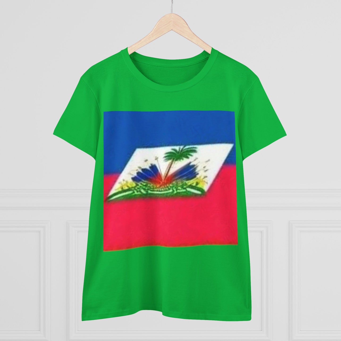Haitian Flag Women's Cotton Tee - Celebrate Heritage and Culture