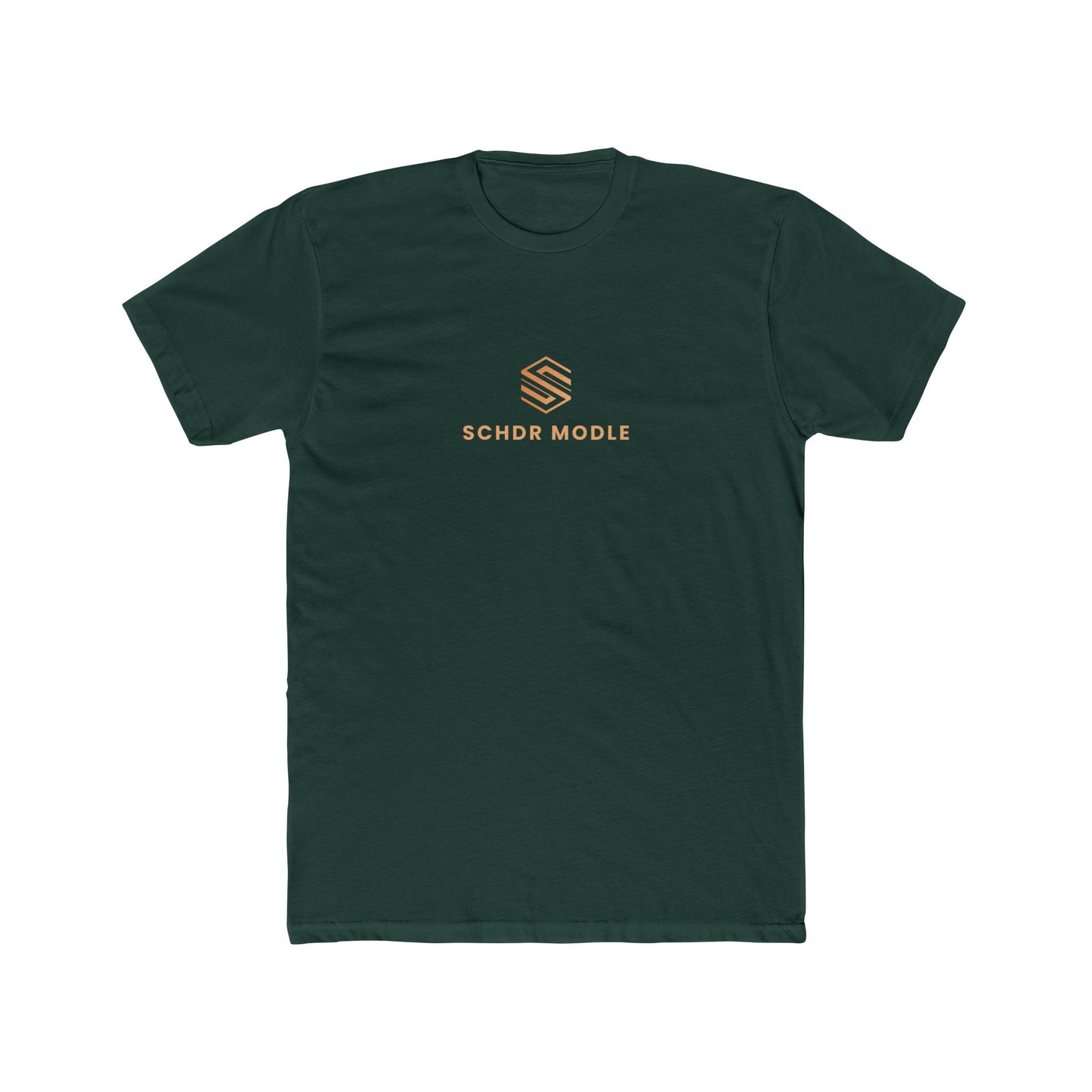 Minimalist Unisex Cotton Crew Tee - SCHDR MODLE Design