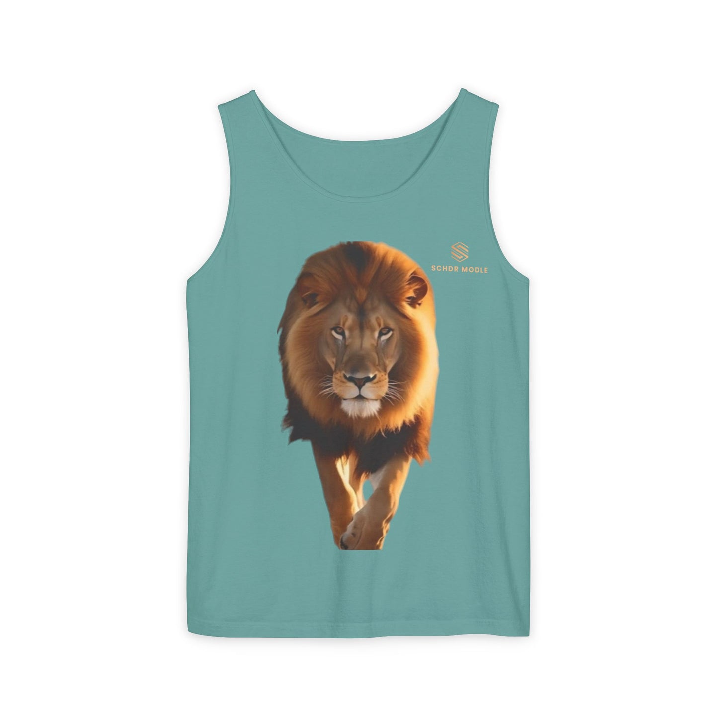 Majestic Lion Unisex Garment-Dyed Tank Top | Bold Wildlife Shirt for Summer Adventures