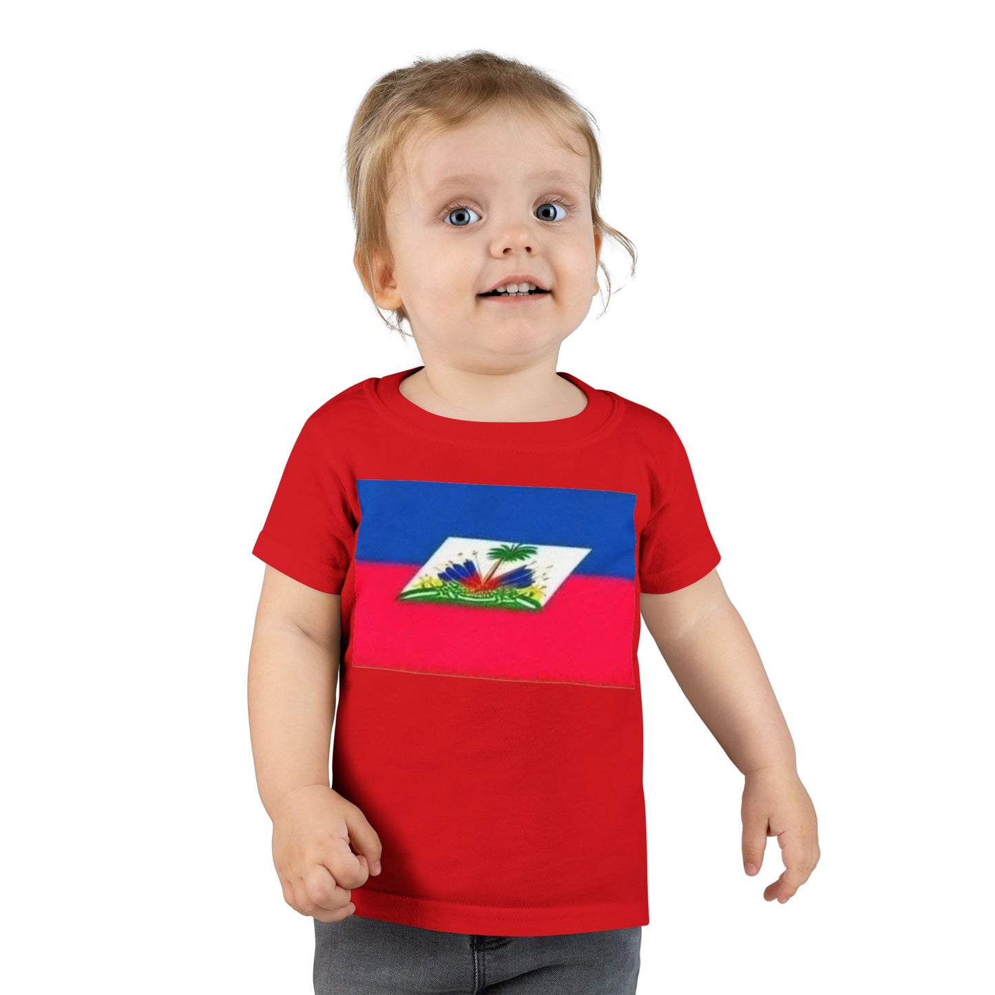 Toddler T-Shirt with Haitian Flag | Fun Kids Apparel for Celebrations