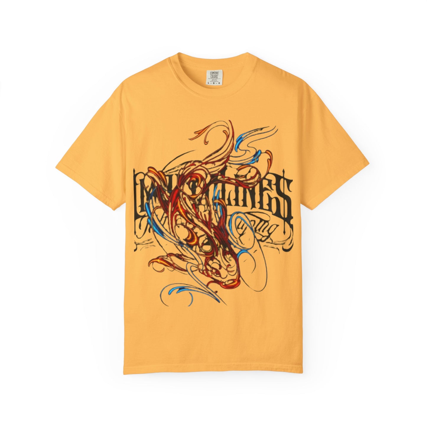 Artistic Swirl Unisex Garment-Dyed T-shirt | Casual Apparel, Streetwear, Gift for Art Lovers, Trendy Tees, Everyday Wear