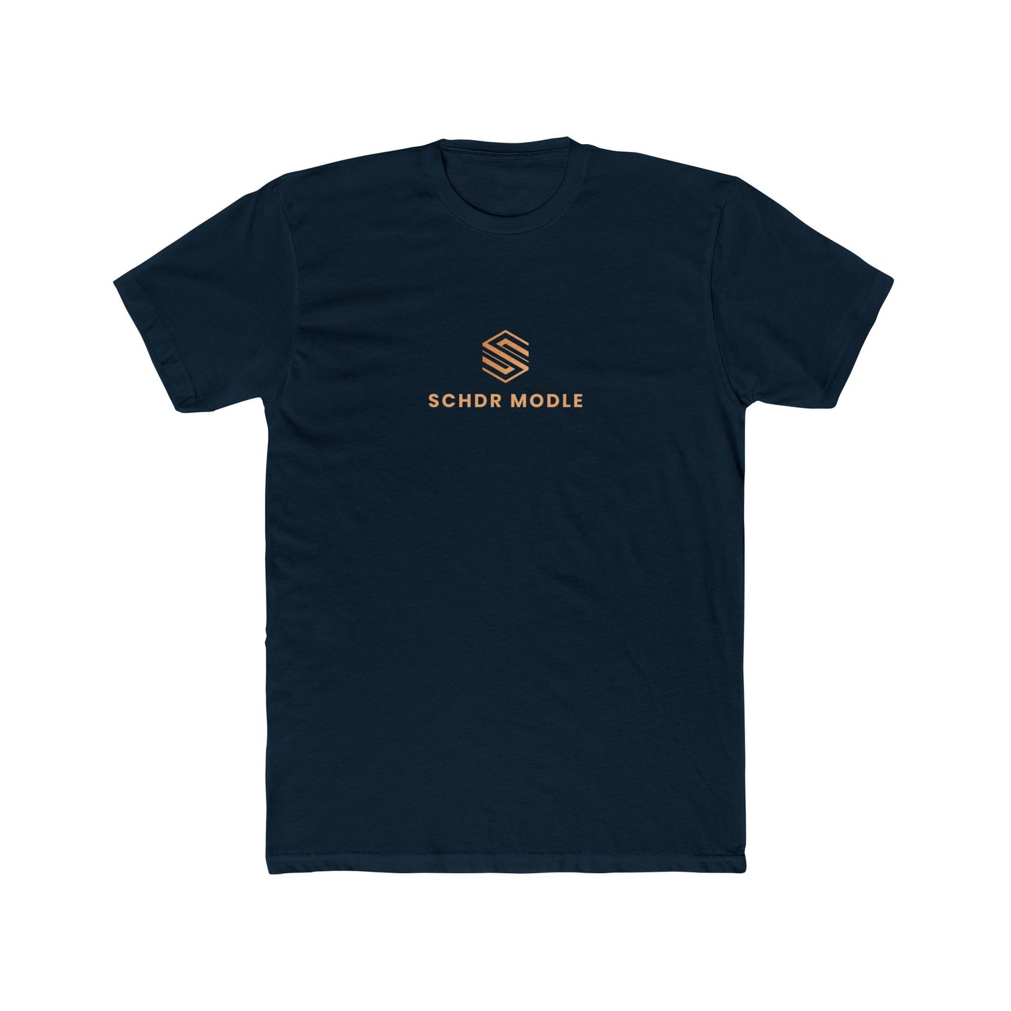 Minimalist Unisex Cotton Crew Tee - SCHDR MODLE Design