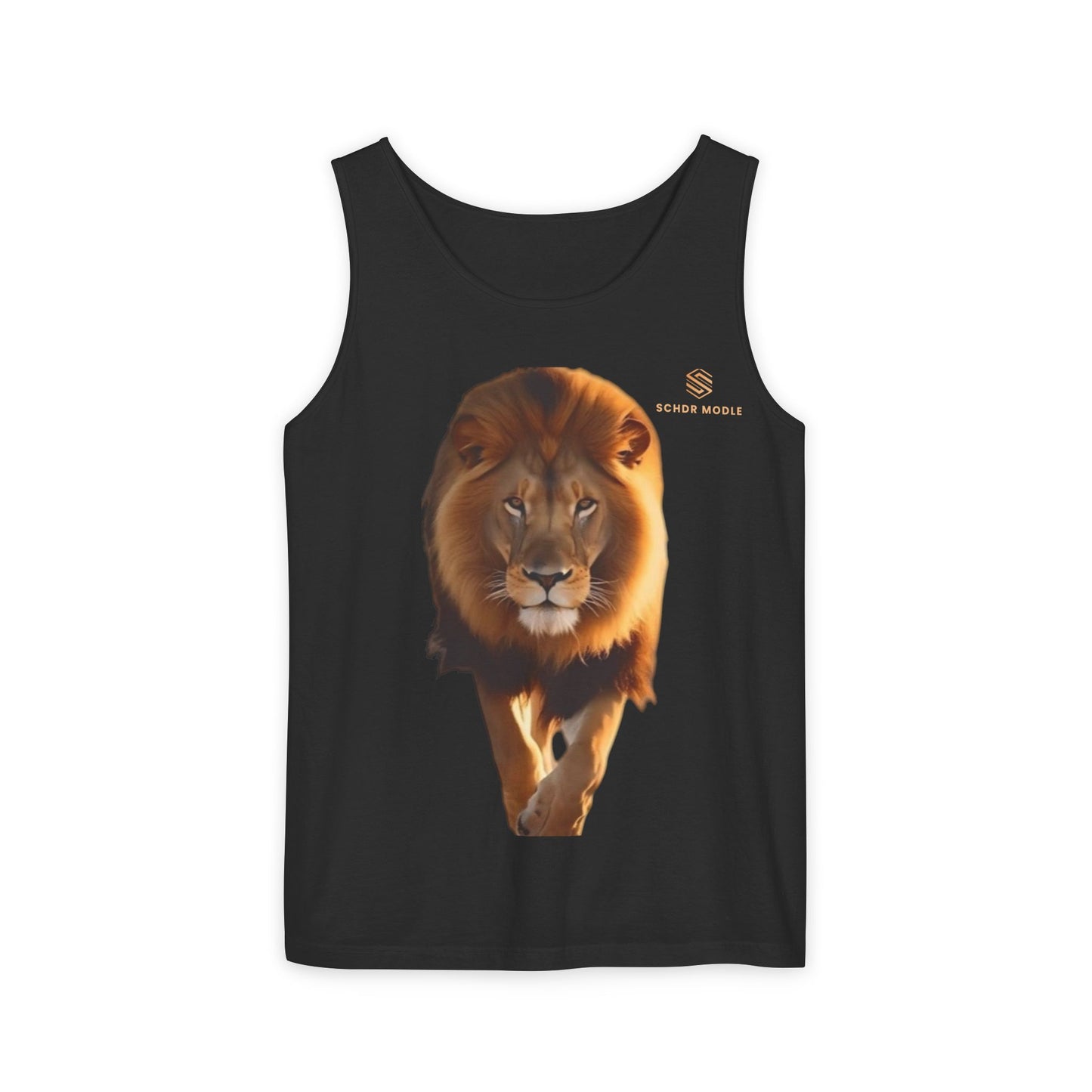 Majestic Lion Unisex Garment-Dyed Tank Top | Bold Wildlife Shirt for Summer Adventures