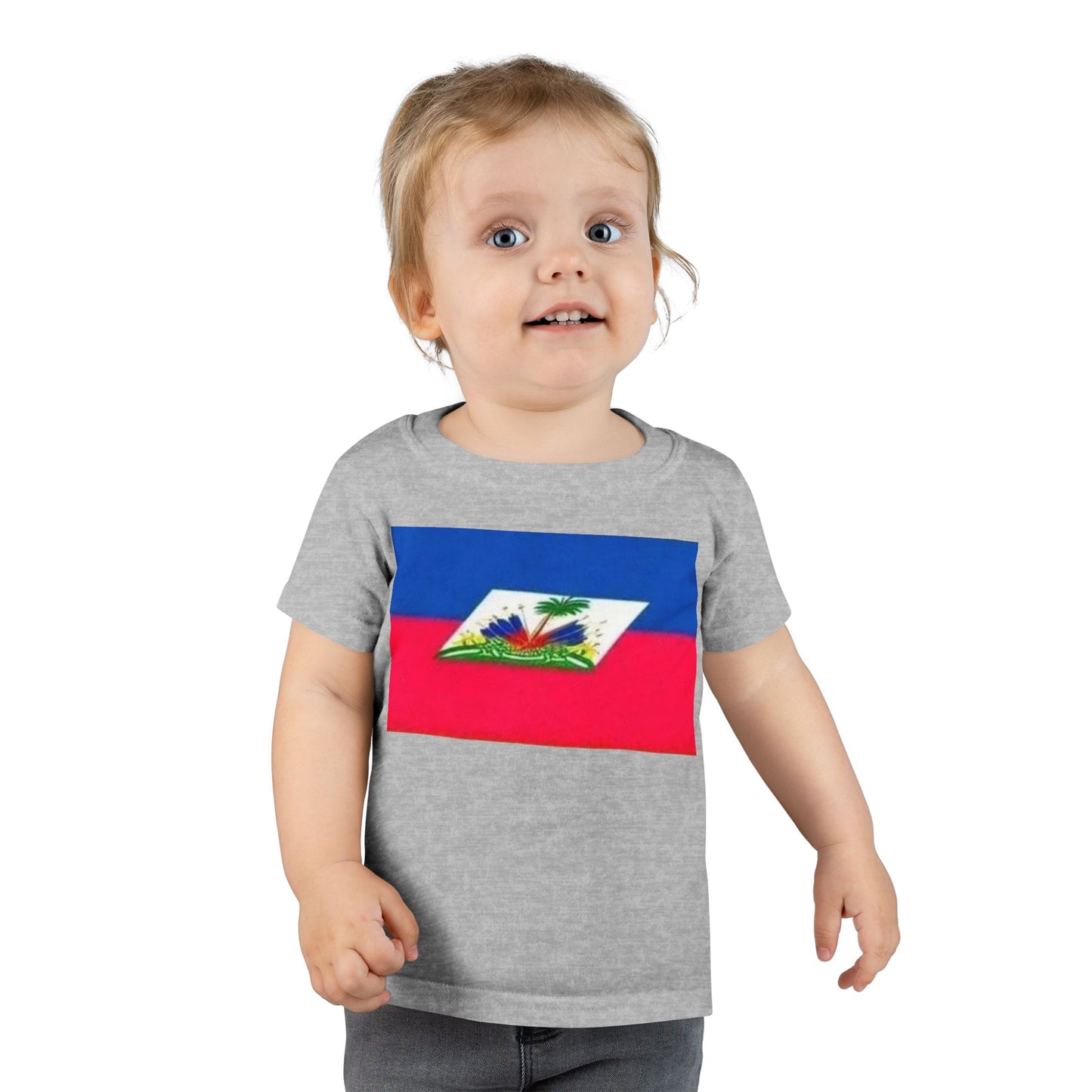 Toddler T-Shirt with Haitian Flag | Fun Kids Apparel for Celebrations