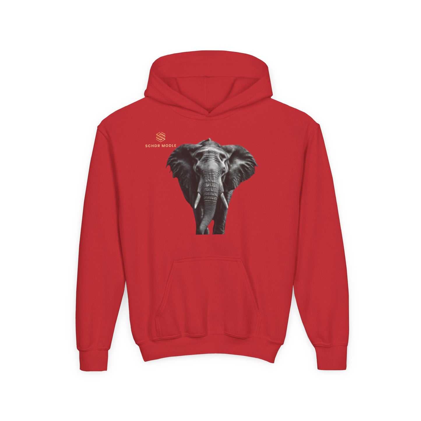 Youth Elephant Graphic Hoodie - Stylish & Comfortable Heavy Blend Sweatshirt