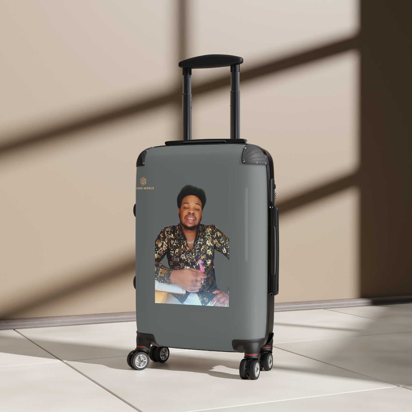 Personalized Family Travel Suitcase - Custom Design with Photo & Name