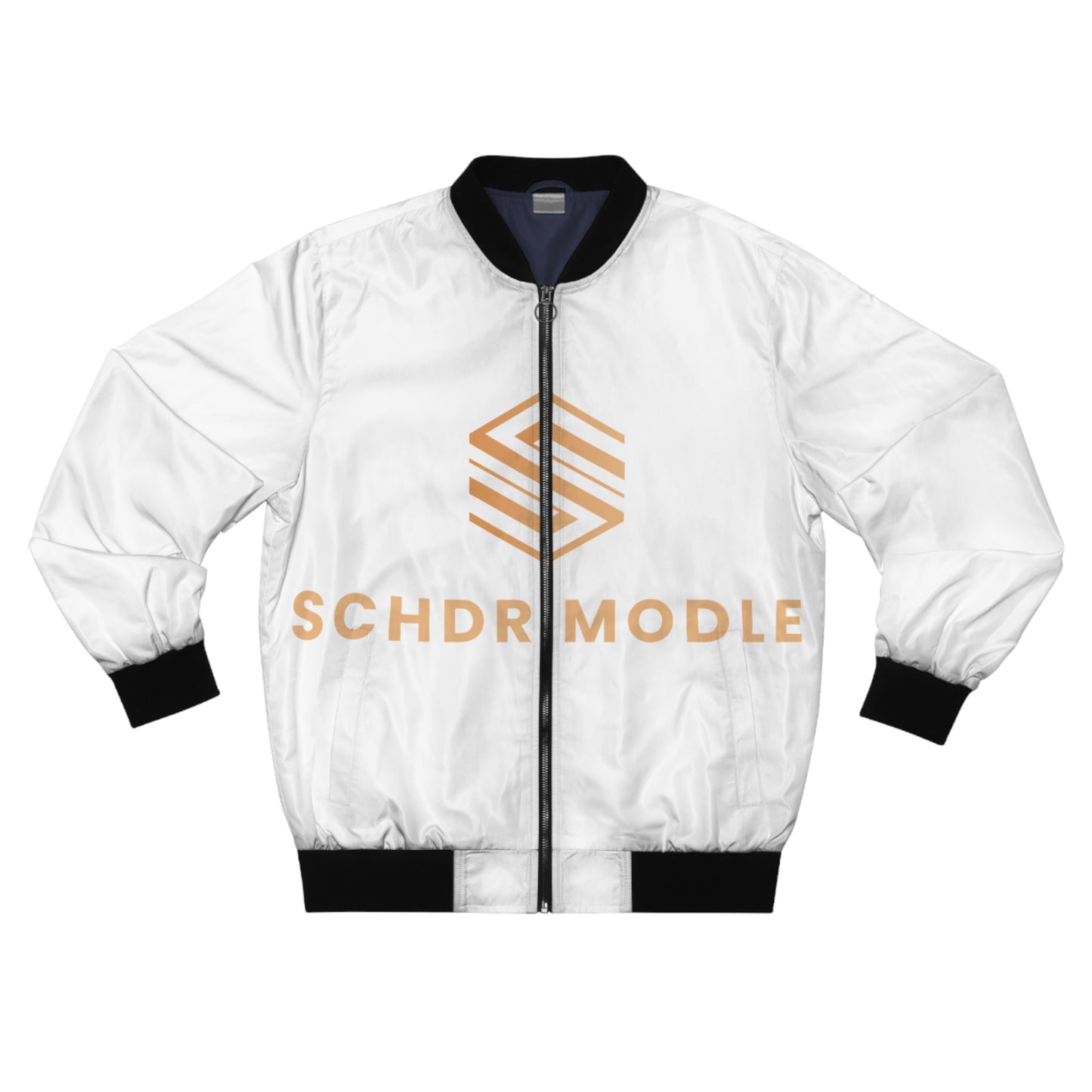 Sleek Men's Bomber Jacket with SCHDR Model Logo - Modern Streetwear Essential