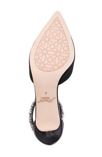 Jewel Badgley Mischka Raleigh Pointed Toe Kitten D'Orsay