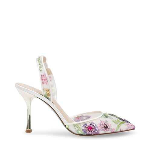 Betsey Johnson Women's Velma Sling-Back Pump, Ivory Multi, 9.5