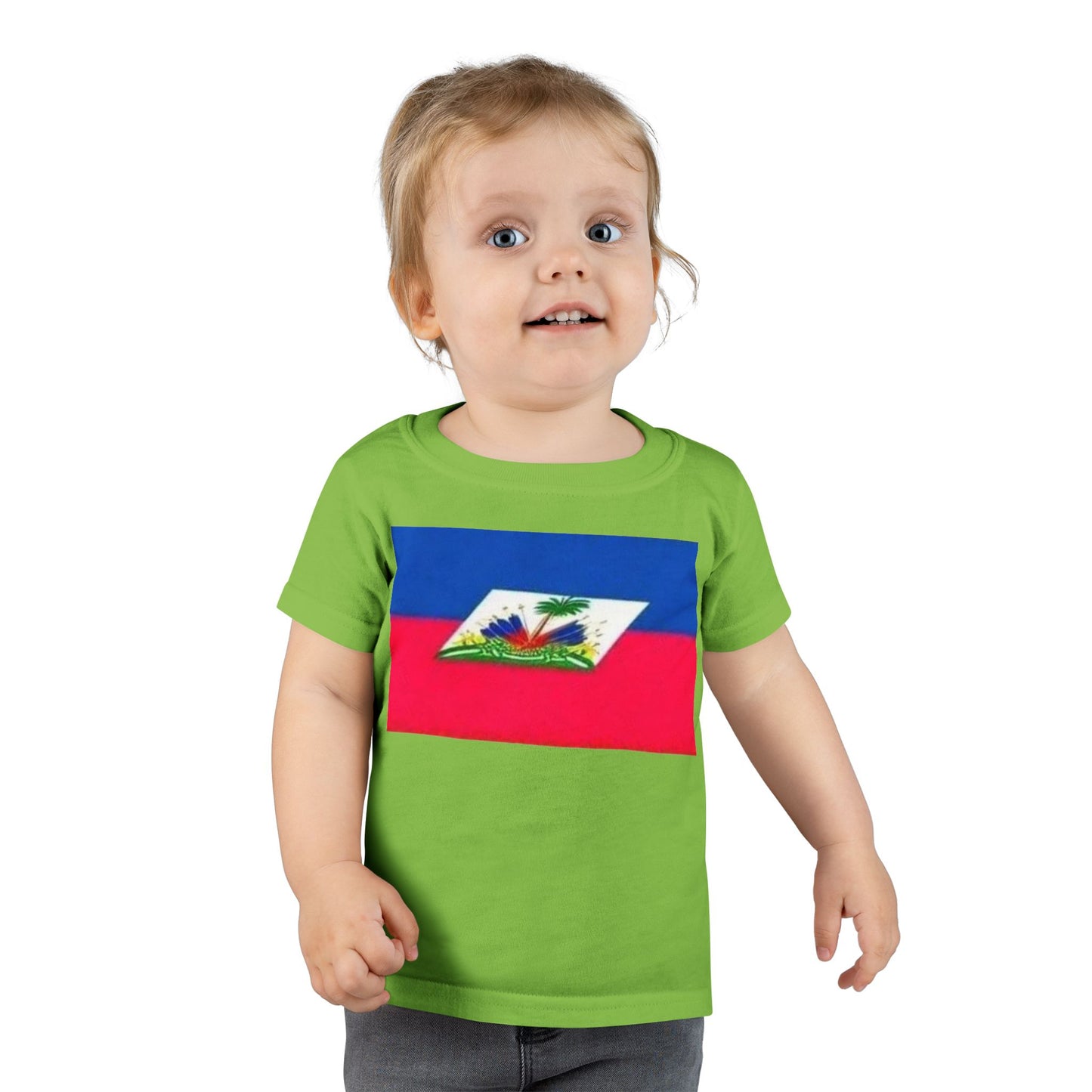 Toddler T-Shirt with Haitian Flag | Fun Kids Apparel for Celebrations